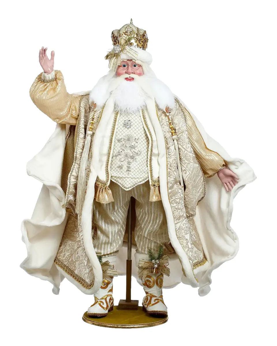 Mark Roberts Snow & Pearls Santa Figurine | Thumbnail 2 Mark Roberts Snow & Pearls Santa Figurine | Thumbnail 2