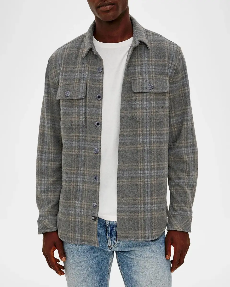 RAILS Men's Alder Plaid Overshirt | Thumbnail 4 RAILS Men's Alder Plaid Overshirt | Thumbnail 4