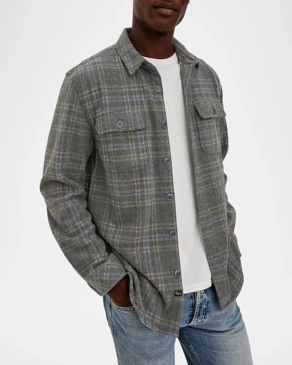 RAILS Men's Alder Plaid Overshirt | Thumbnail 6 RAILS Men's Alder Plaid Overshirt | Thumbnail 6