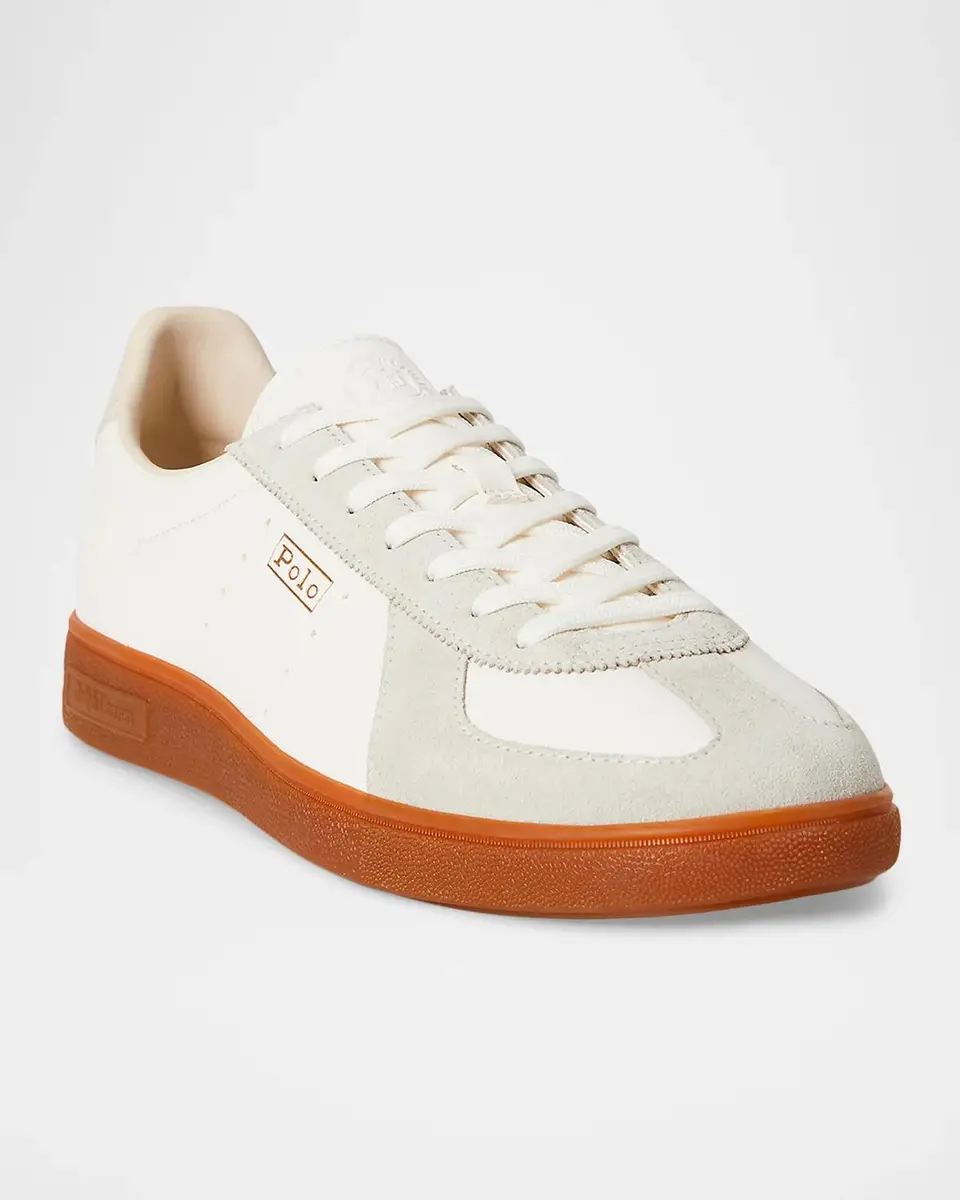 Polo Ralph Lauren Men's Bedford Leather Low-Top Sneakers | Thumbnail 4
