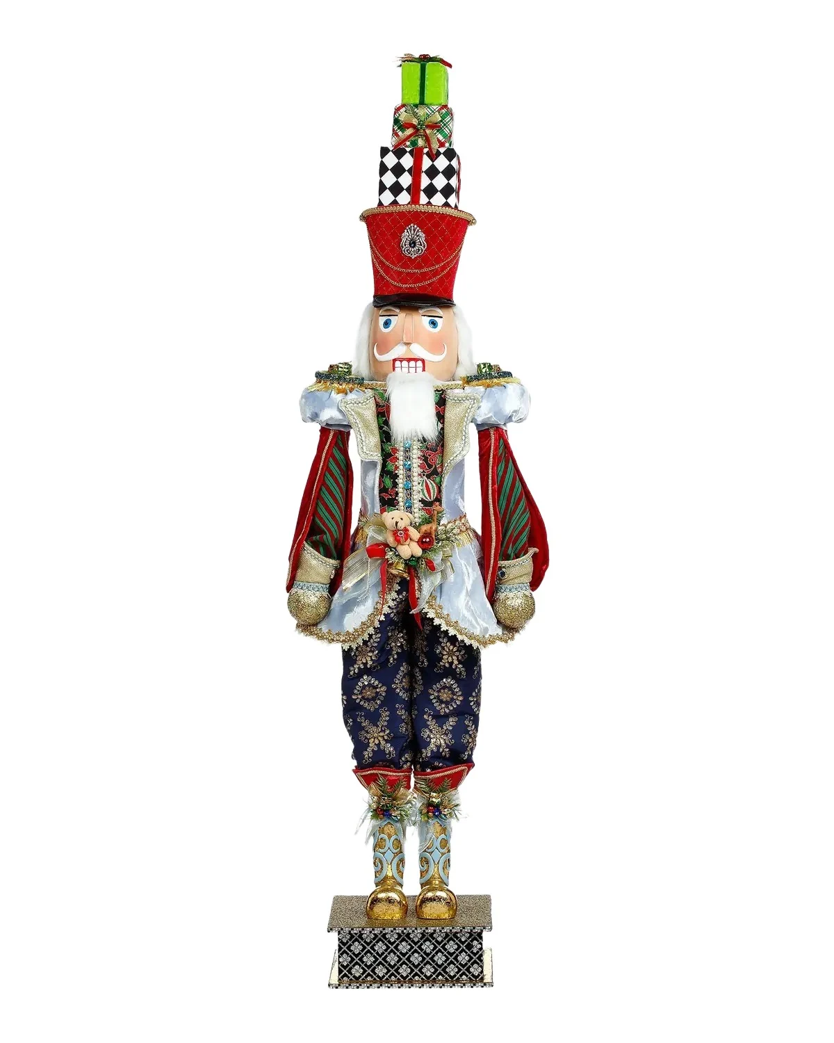 Mark Roberts Large Nutcracker with Present, 58.5"