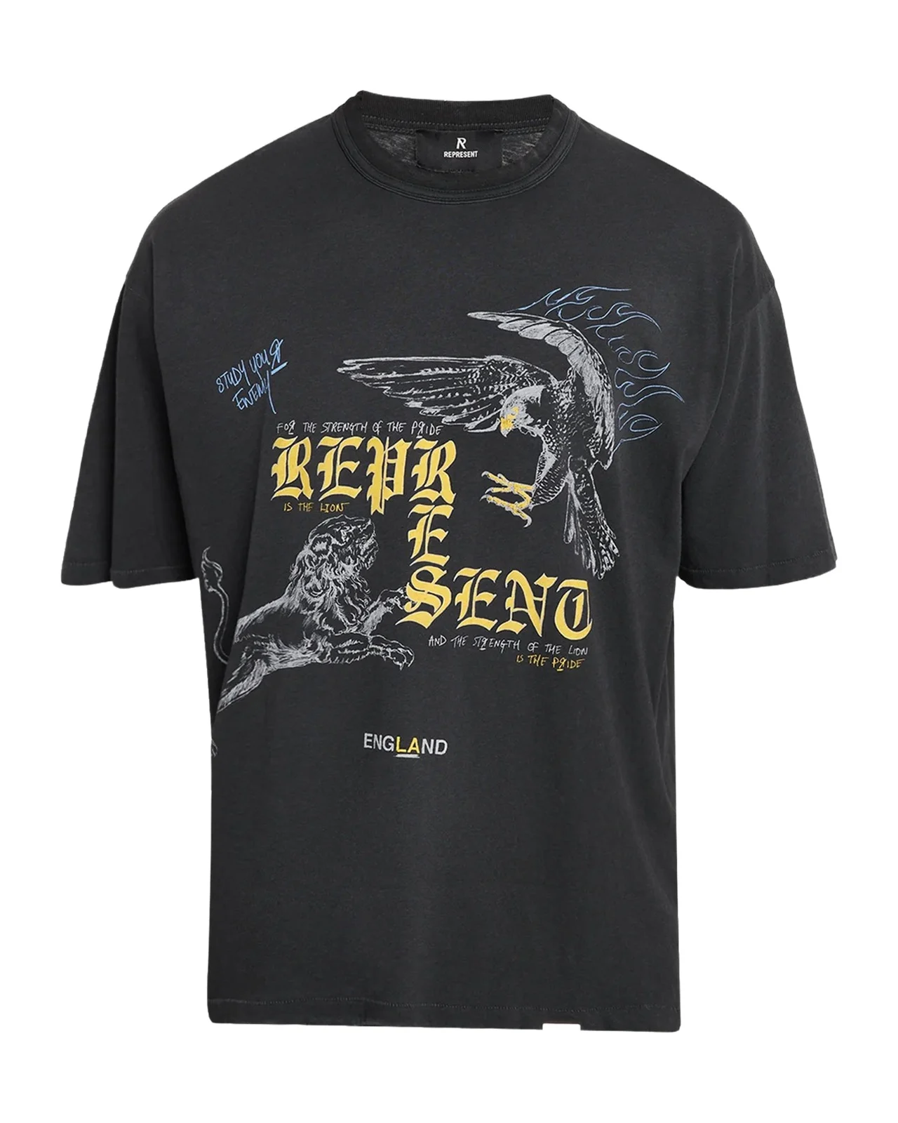 Represent Men's Enemy Cotton and Hemp Graphic T-Shirt