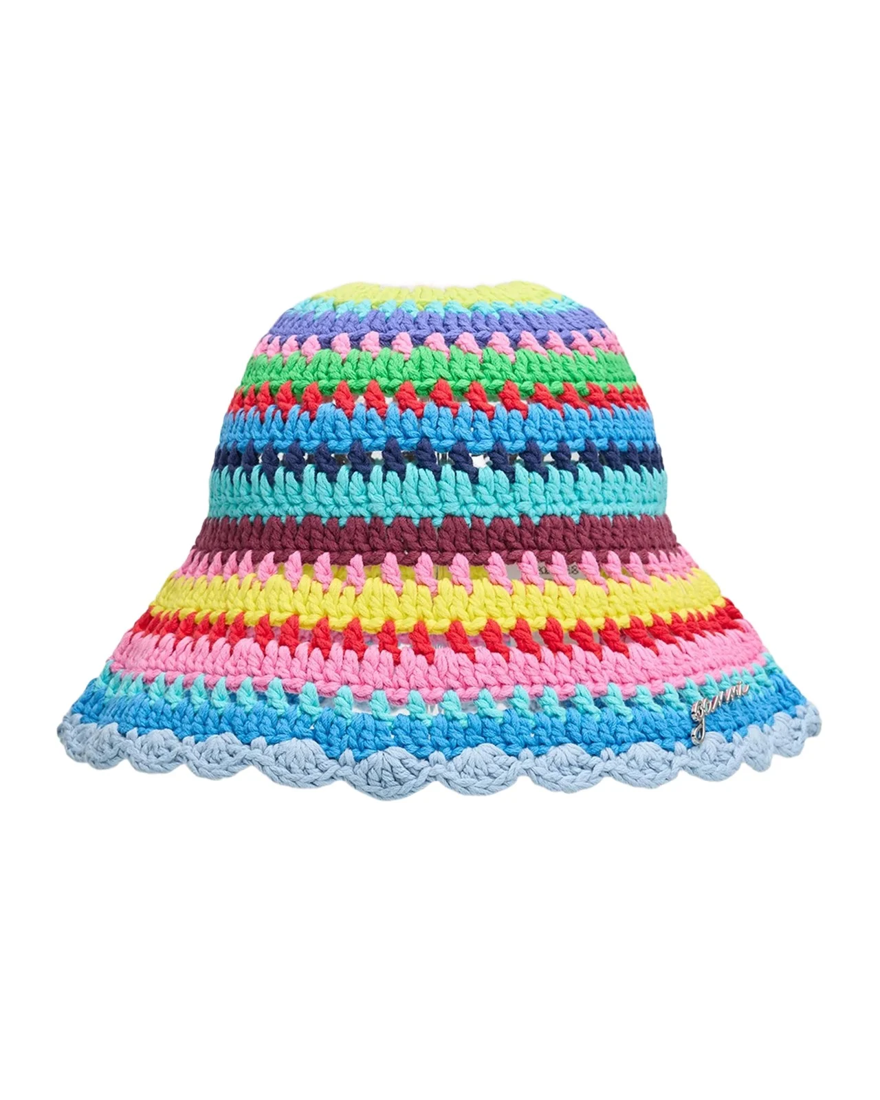 Striped Crochet Bucket Hat