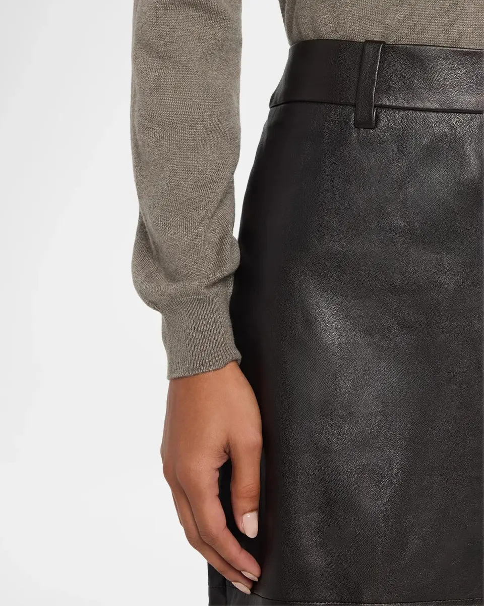 Brunello Cucinelli Leather Midi Pencil Skirt | Thumbnail 5 Brunello Cucinelli Leather Midi Pencil Skirt | Thumbnail 5