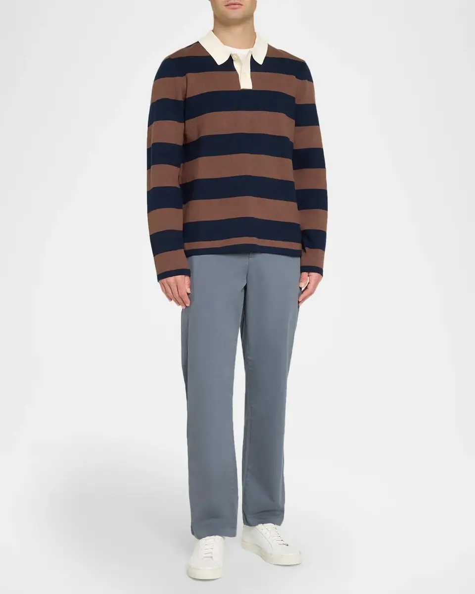 RAILS Men's Luther Striped Cotton Rugby Polo Sweater | Thumbnail 2 RAILS Men's Luther Striped Cotton Rugby Polo Sweater | Thumbnail 2