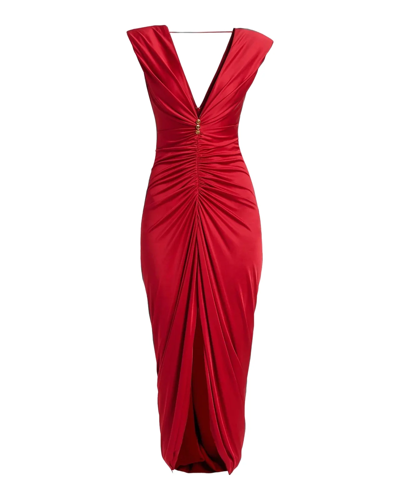 Ruched Tulip-Hem Gown Ruched Tulip-Hem Gown