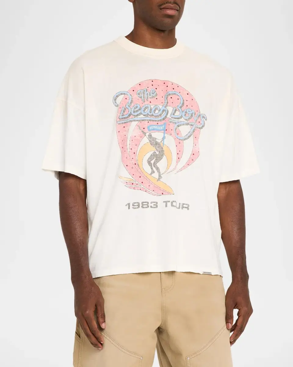 Represent x The Beach Boys Men's Logo T-Shirt | Thumbnail 4