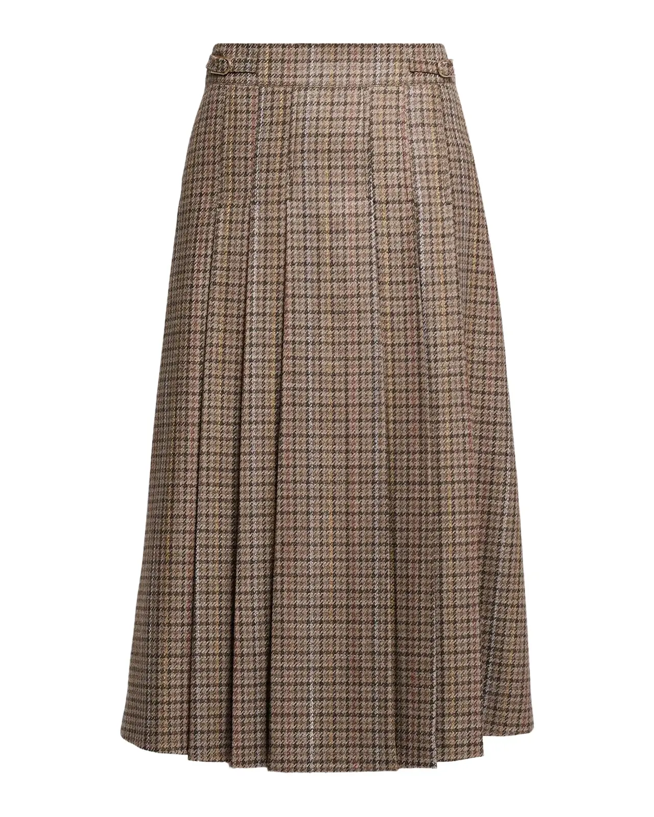 Wesley Houndstooth Pleated Midi Skirt Wesley Houndstooth Pleated Midi Skirt
