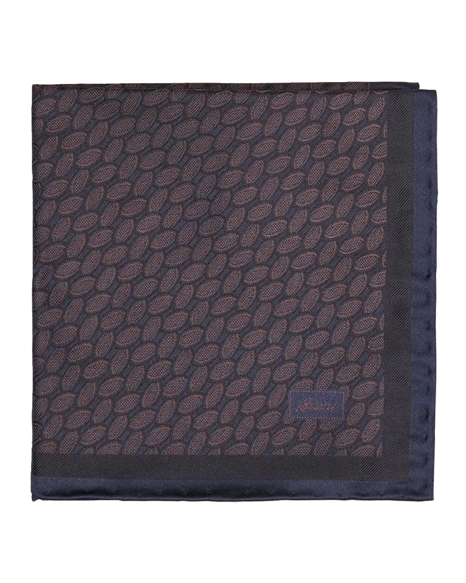 Brioni Micro-Geometric Silk Handkerchief | Thumbnail 2 Brioni Micro-Geometric Silk Handkerchief | Thumbnail 2