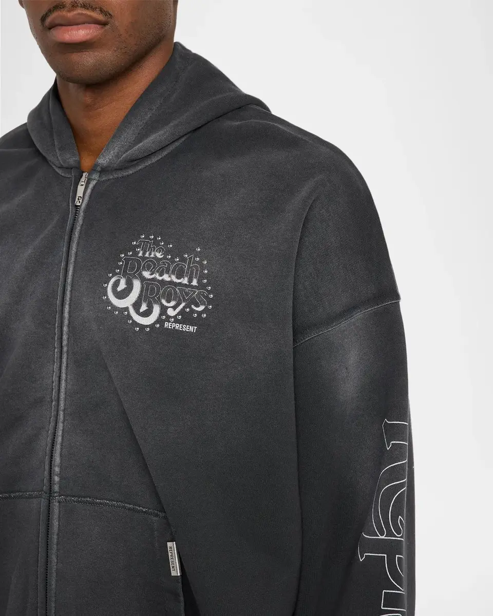 Represent x The Beach Boys Men's Full-Zip Hoodie | Thumbnail 5 Represent x The Beach Boys Men's Full-Zip Hoodie | Thumbnail 5