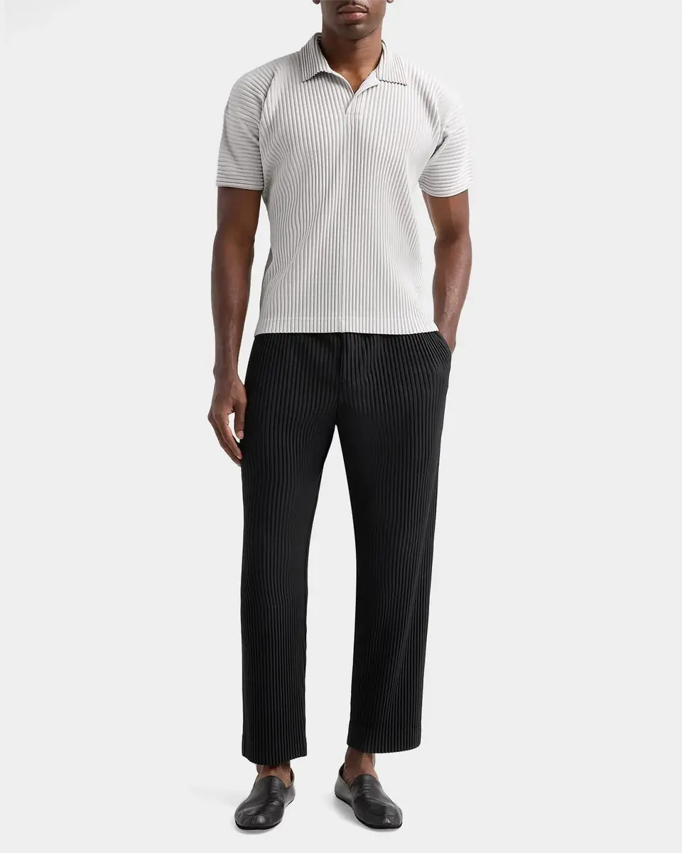 Homme Plissé Issey Miyake Pleated Knit Polo Shirt | Thumbnail 2 Homme Plissé Issey Miyake Pleated Knit Polo Shirt | Thumbnail 2