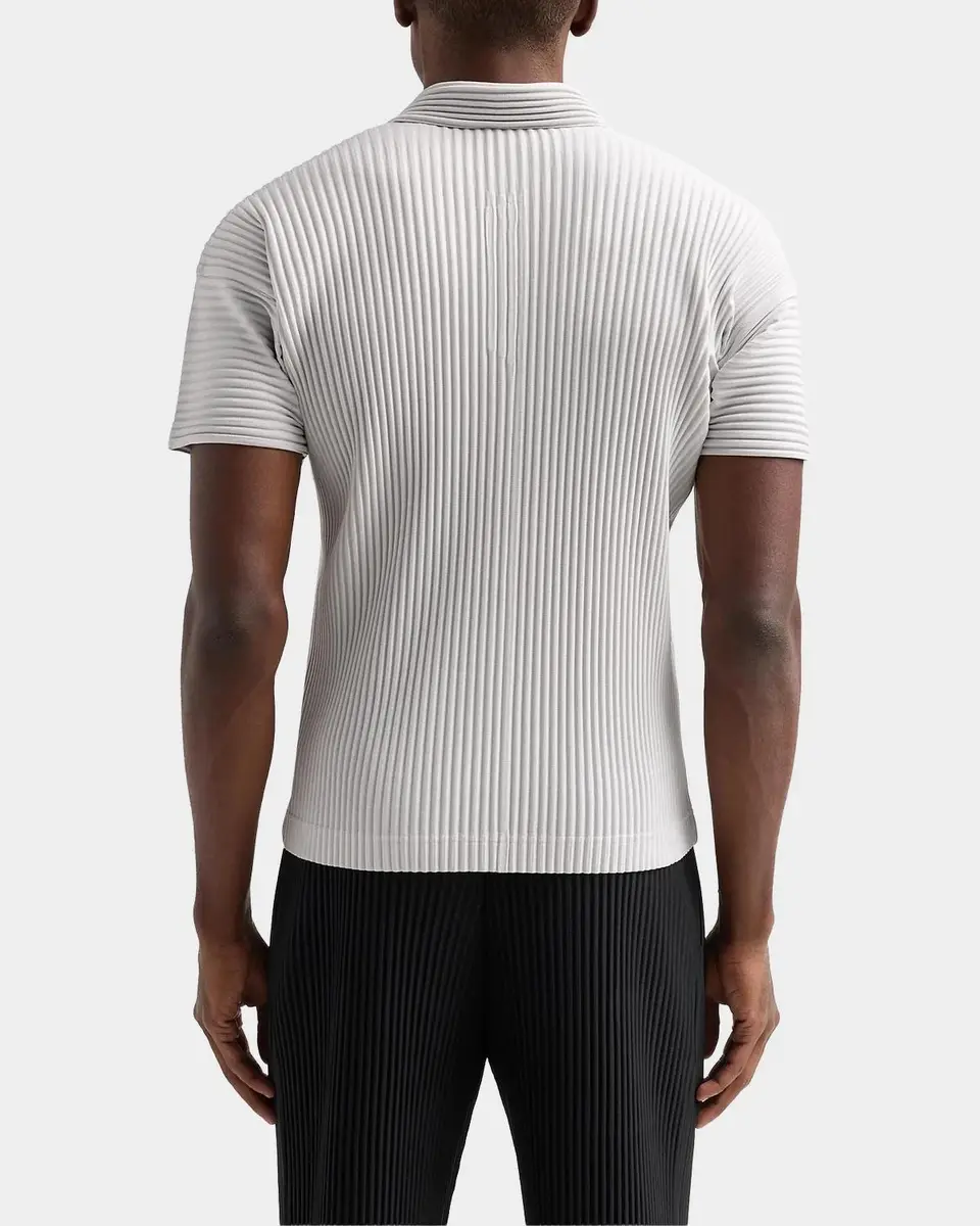 Homme Plissé Issey Miyake Pleated Knit Polo Shirt | Thumbnail 3 Homme Plissé Issey Miyake Pleated Knit Polo Shirt | Thumbnail 3