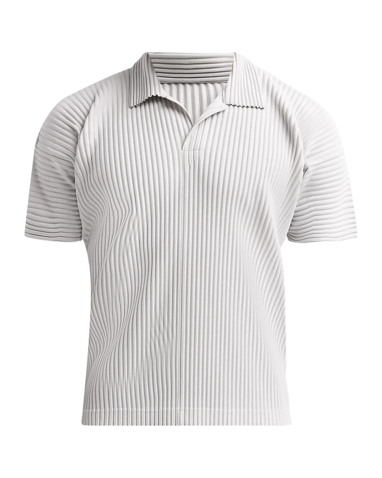 Homme Plissé Issey Miyake Pleated Knit Polo Shirt