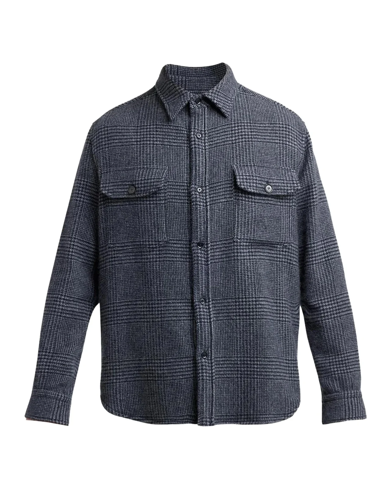 Brioni Men's Vagabond Cashmere Plaid Overshirt