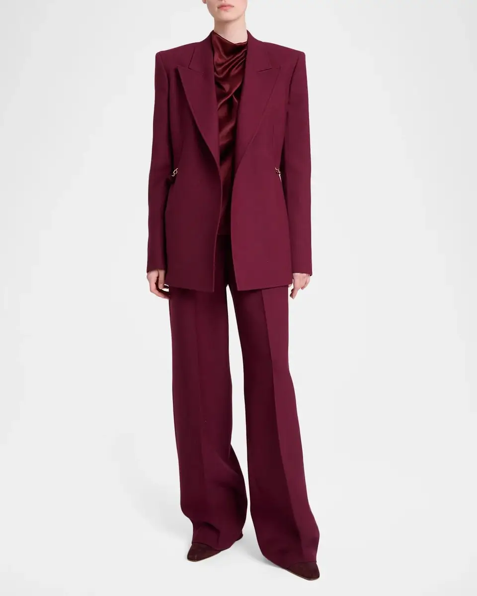 Gabriela Hearst Norman Belted Wool Straight-Leg Pants | Thumbnail 2 Gabriela Hearst Norman Belted Wool Straight-Leg Pants | Thumbnail 2
