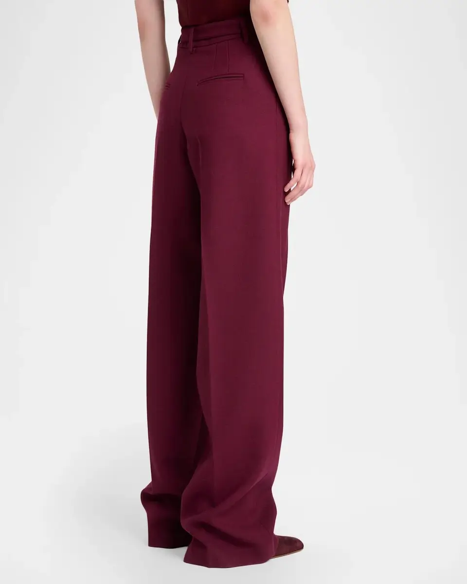 Gabriela Hearst Norman Belted Wool Straight-Leg Pants | Thumbnail 3 Gabriela Hearst Norman Belted Wool Straight-Leg Pants | Thumbnail 3