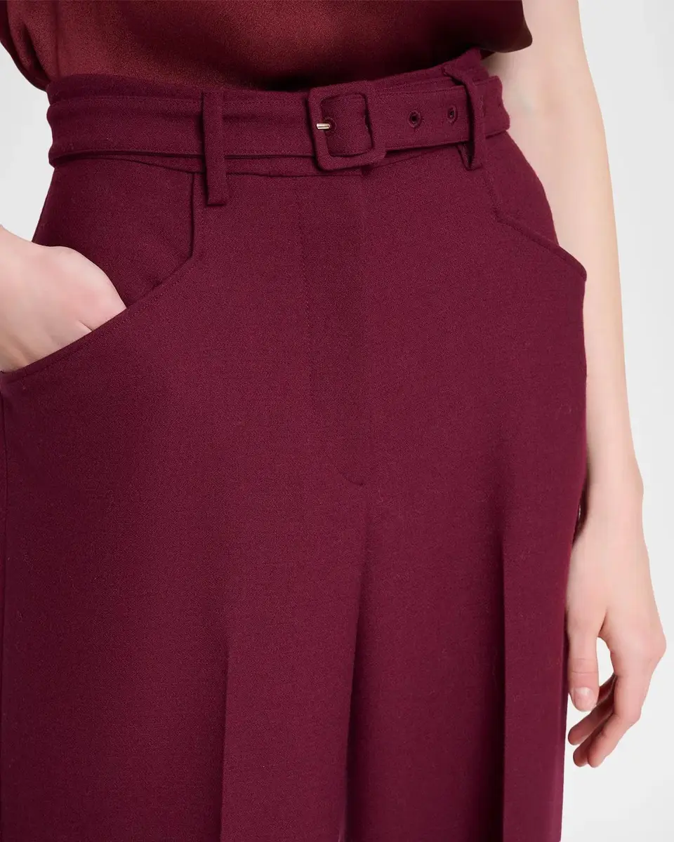 Gabriela Hearst Norman Belted Wool Straight-Leg Pants | Thumbnail 5 Gabriela Hearst Norman Belted Wool Straight-Leg Pants | Thumbnail 5