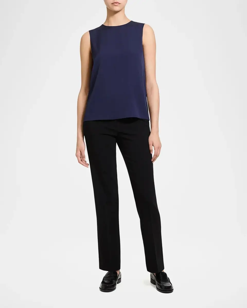 Theory Silk Straight Shell Top | Thumbnail 2 Theory Silk Straight Shell Top | Thumbnail 2