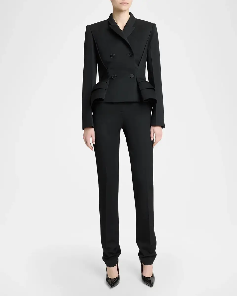 Givenchy Pinched Peplum Double-Breasted Jacket | Thumbnail 2 Givenchy Pinched Peplum Double-Breasted Jacket | Thumbnail 2