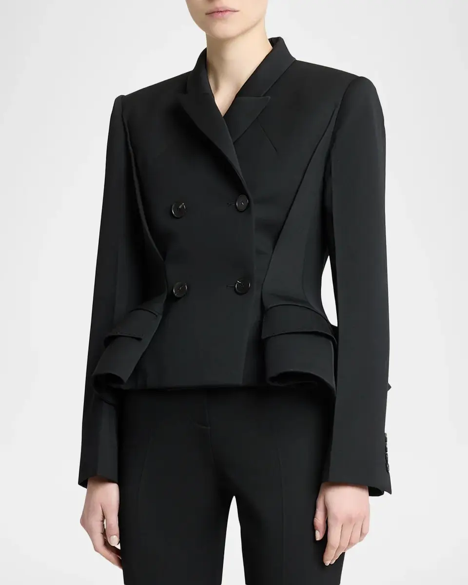 Givenchy Pinched Peplum Double-Breasted Jacket | Thumbnail 4 Givenchy Pinched Peplum Double-Breasted Jacket | Thumbnail 4