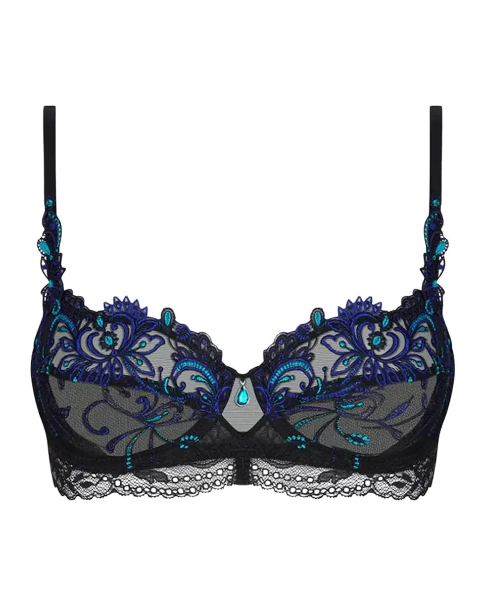 Lise Charmel Embroidered Lace-Trim Demi Bra | Thumbnail 2 Lise Charmel Embroidered Lace-Trim Demi Bra | Thumbnail 2