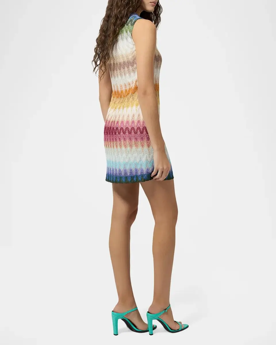 Missoni Degrade Raschel Knit Sleeveless Mini Dress | Thumbnail 3