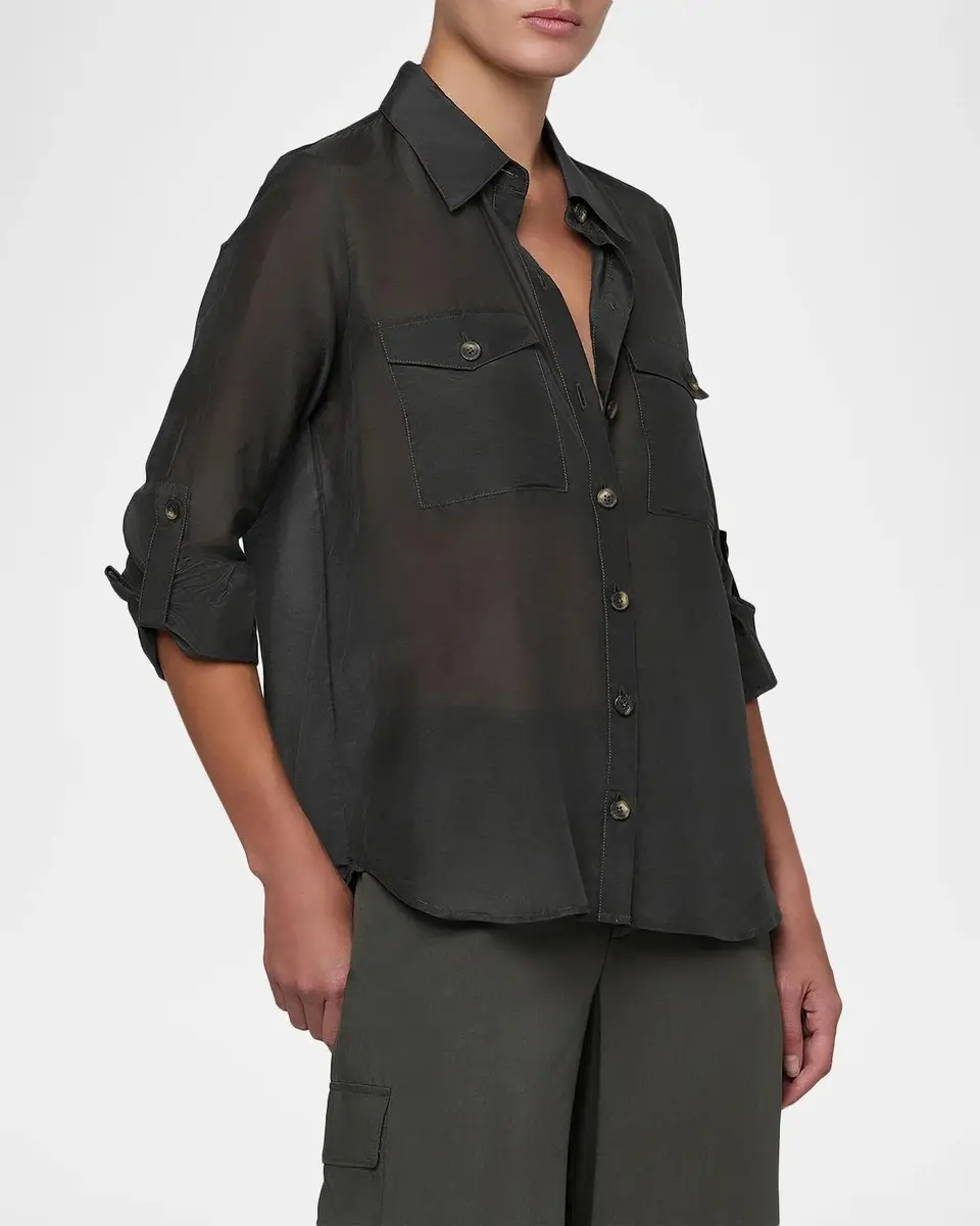L'Agence Pearson Military Blouse | Thumbnail 6 L'Agence Pearson Military Blouse | Thumbnail 6