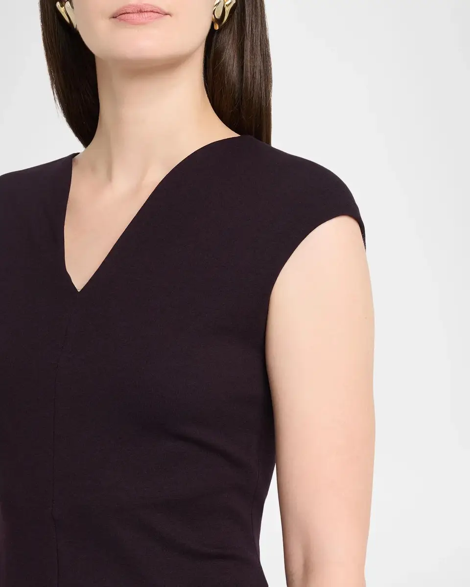 Emporio Armani Cap-Sleeve Midi Dress | Thumbnail 5 Emporio Armani Cap-Sleeve Midi Dress | Thumbnail 5