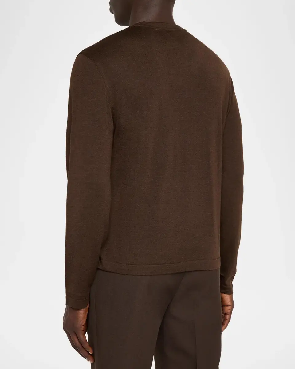 OFFICINE GÉNÉRALE Men's Wool Knit Crewneck Sweater | Thumbnail 3