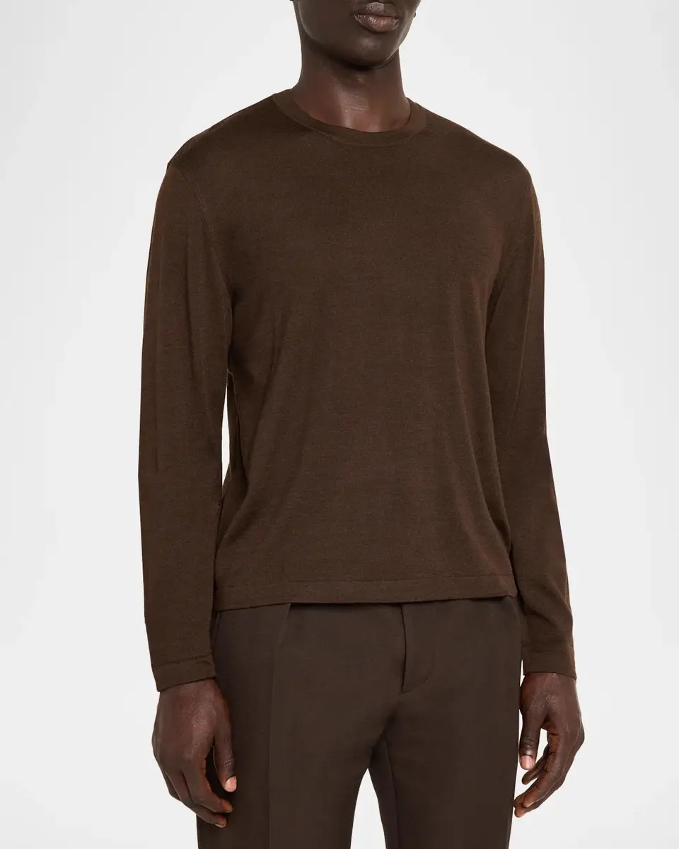 OFFICINE GÉNÉRALE Men's Wool Knit Crewneck Sweater | Thumbnail 4