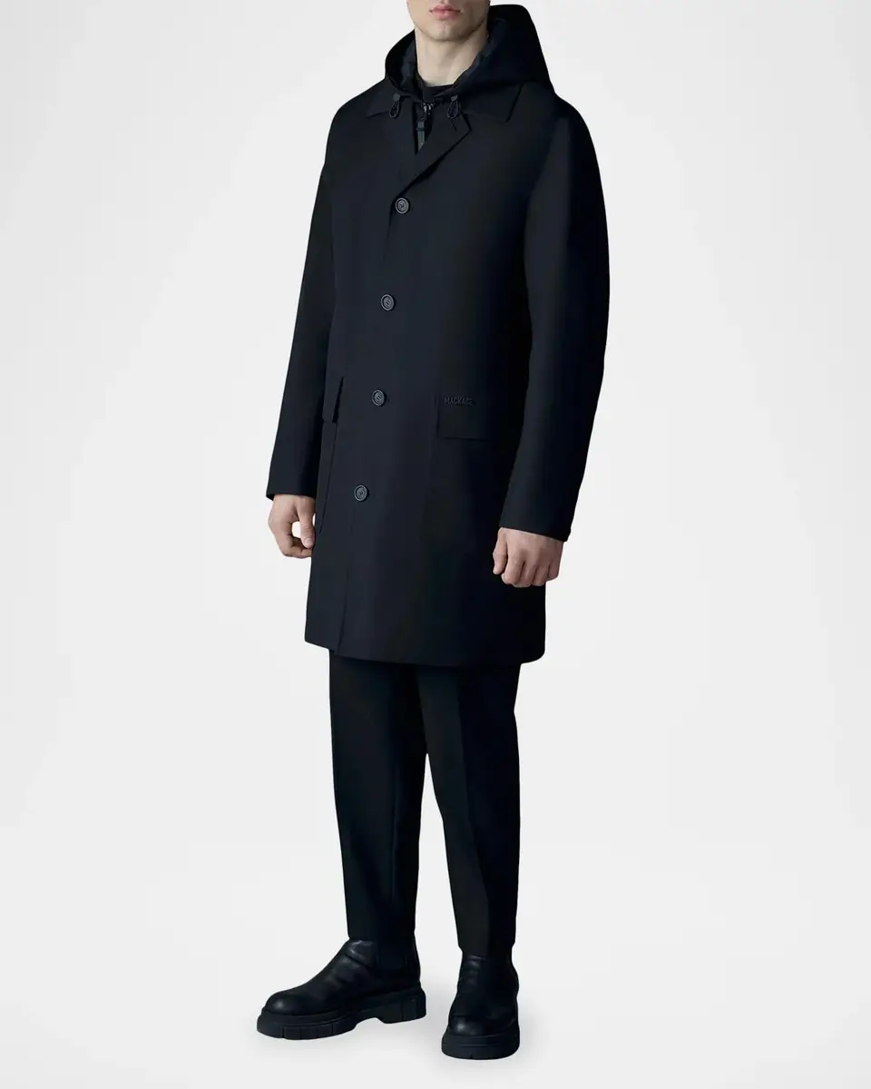 Mackage Men's Mathias 3-in-1 Balmacaan Coat with Removable Down Liner | Thumbnail 2
