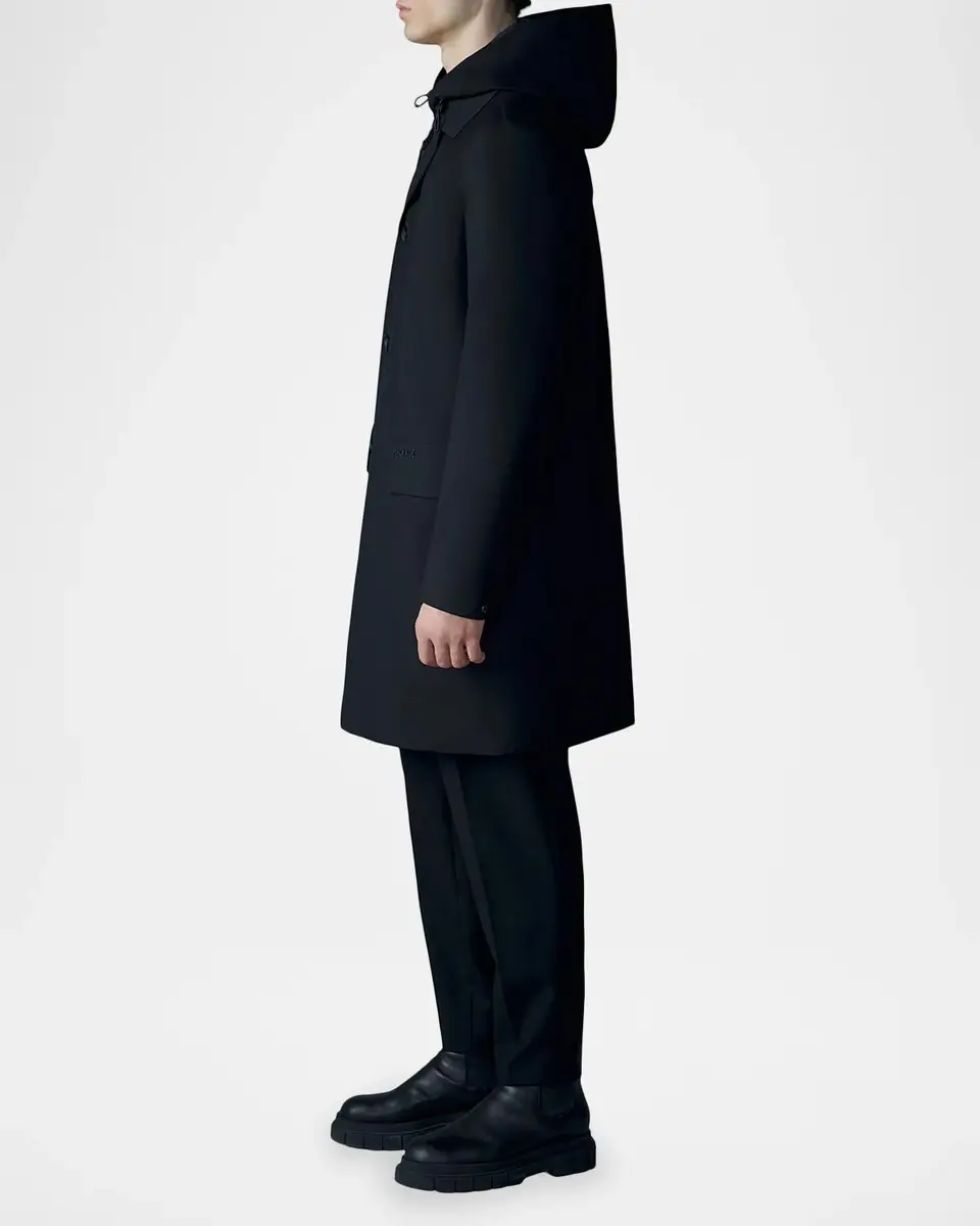 Mackage Men's Mathias 3-in-1 Balmacaan Coat with Removable Down Liner | Thumbnail 4