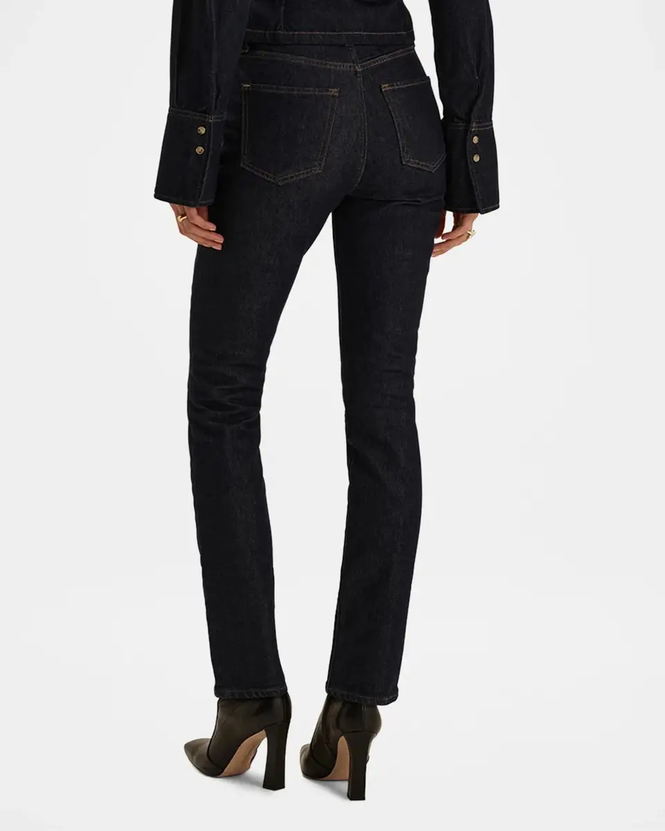 Favorite Daughter The Valentina Super High-Rise Straight Jeans | Thumbnail 3