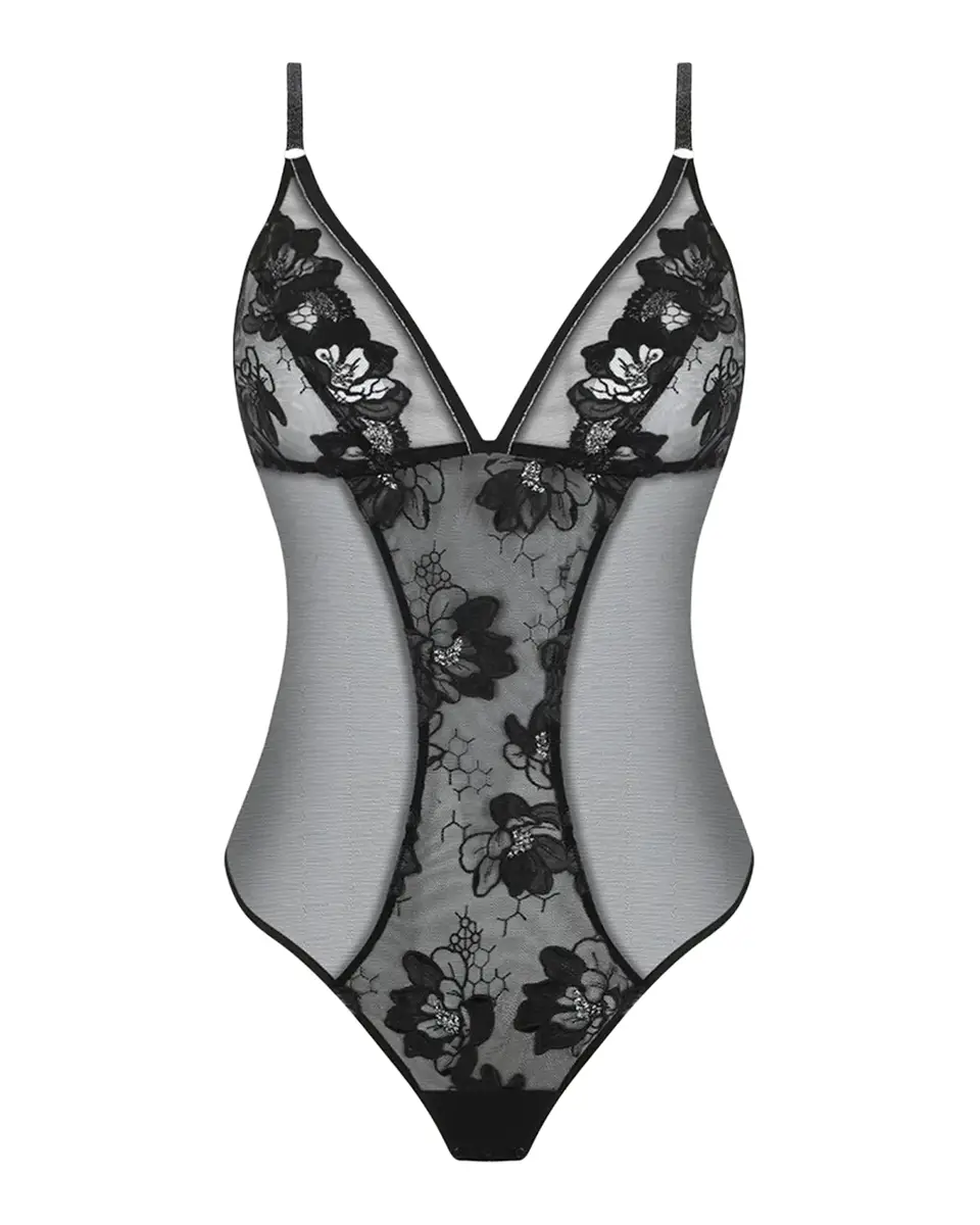 Lise Charmel Cuir Sexy Couture Embroidered Tulle Bodysuit | Thumbnail 2 Lise Charmel Cuir Sexy Couture Embroidered Tulle Bodysuit | Thumbnail 2