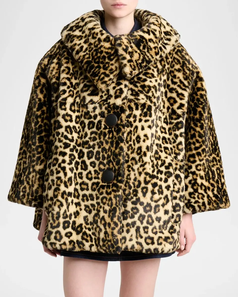 Givenchy Leopard-Print Faux-Fur Jacket | Thumbnail 4