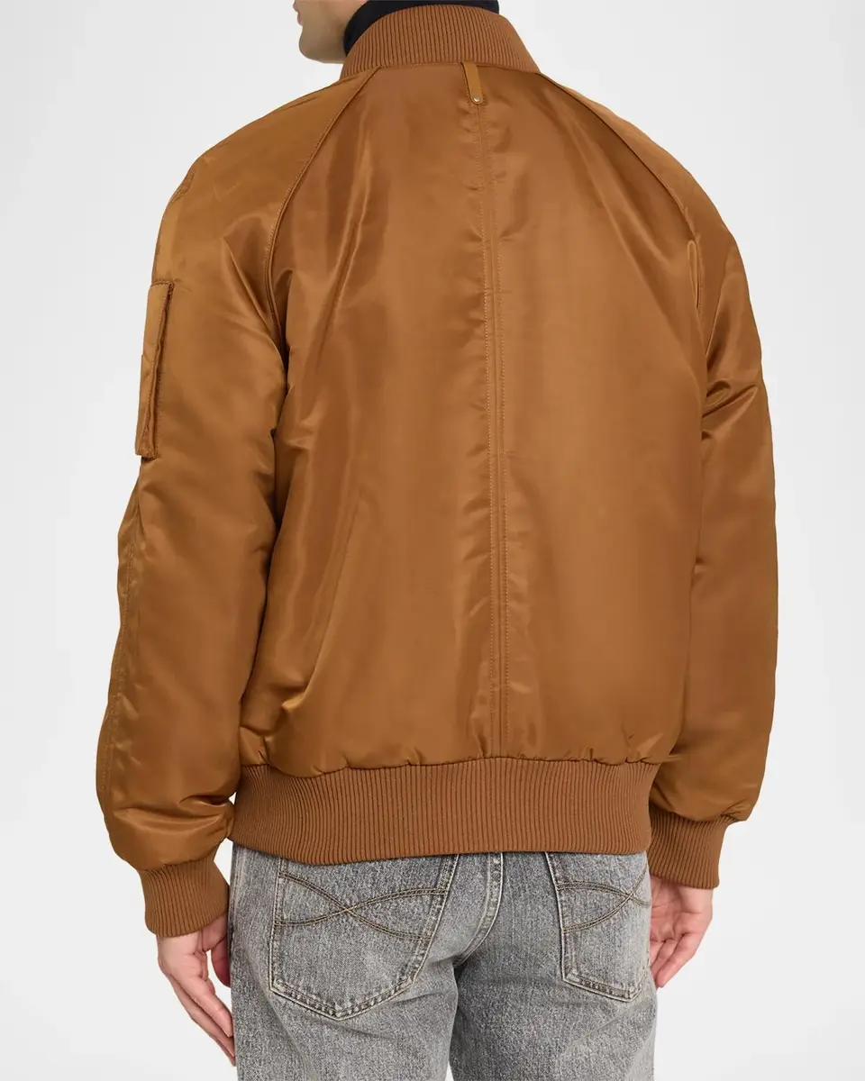 Mackage Men's Carmelo Z Satin Bomber Jacket | Thumbnail 3