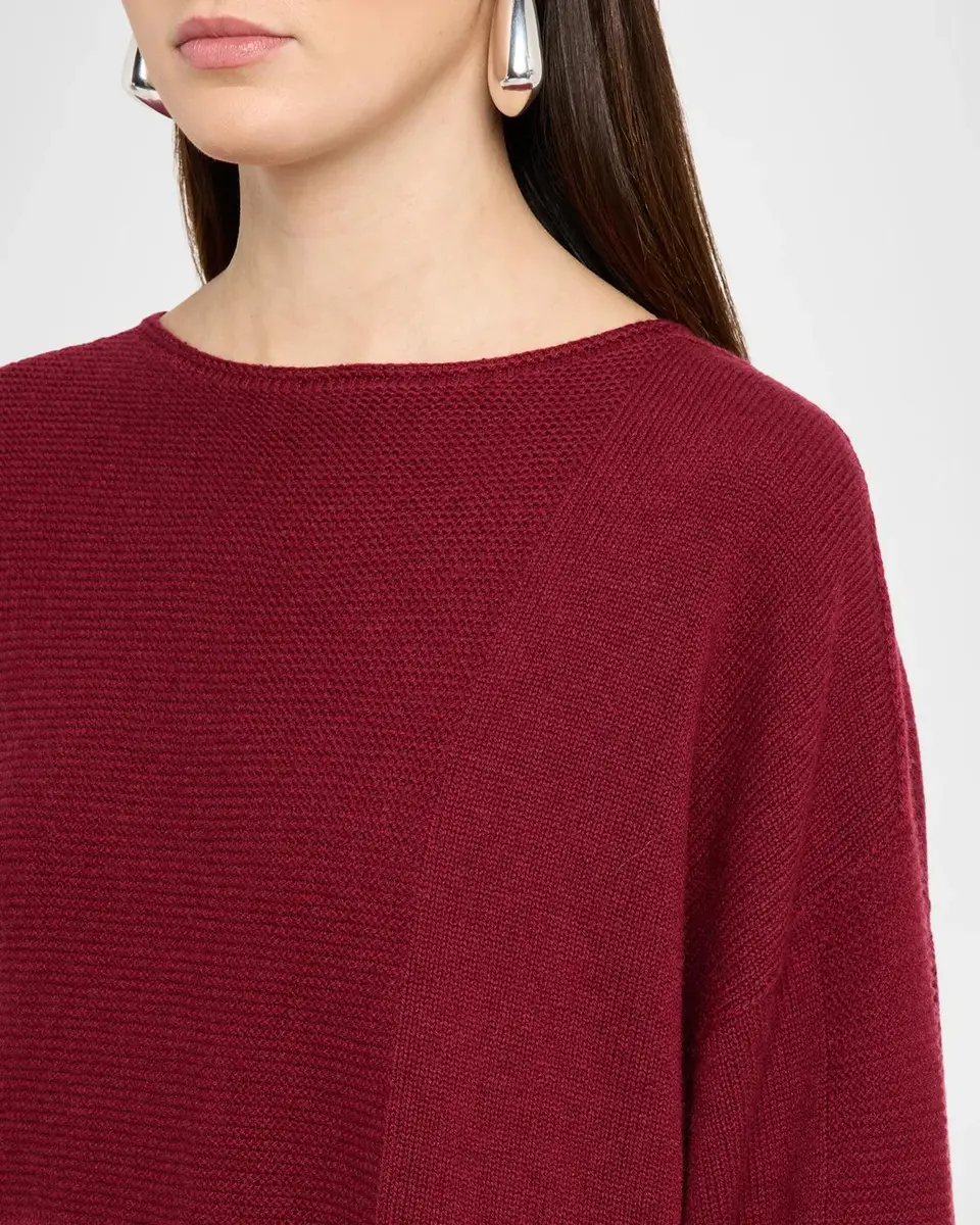 Emporio Armani Crewneck Mixed-Stitch Sweater | Thumbnail 5 Emporio Armani Crewneck Mixed-Stitch Sweater | Thumbnail 5