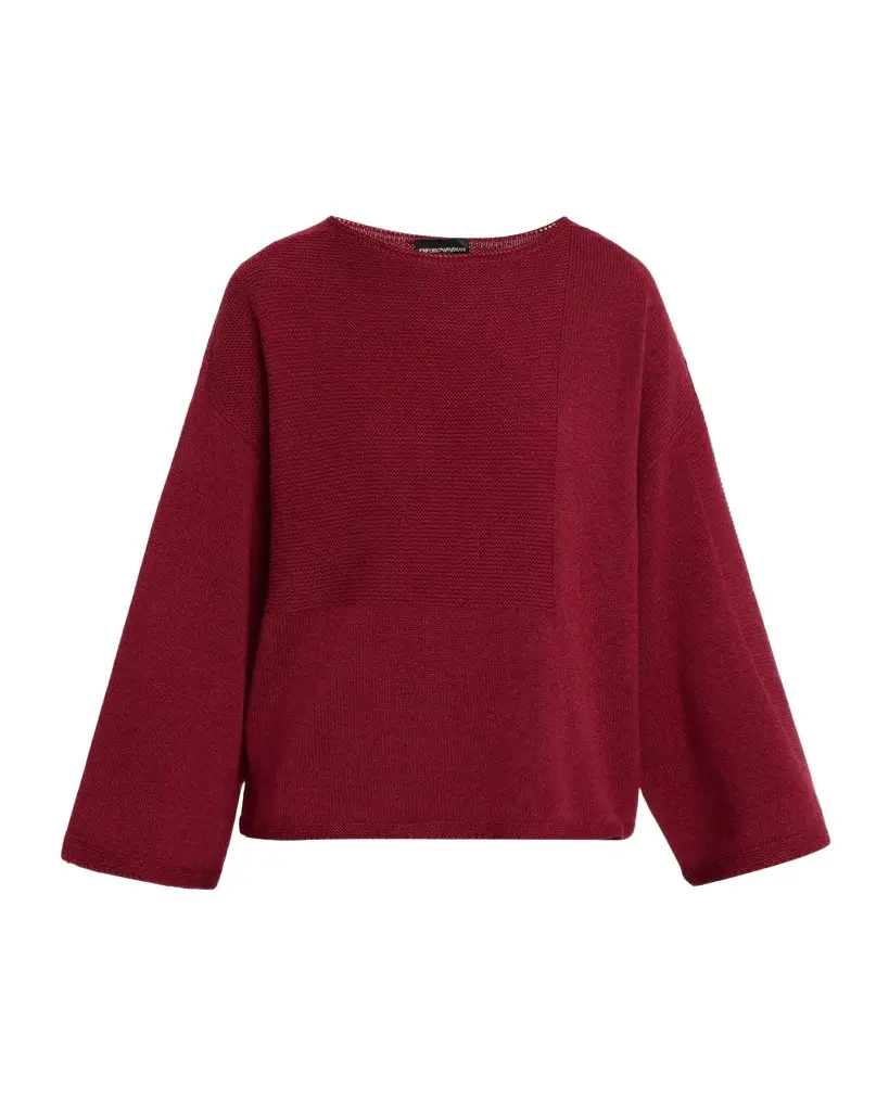 Crewneck Mixed-Stitch Sweater Crewneck Mixed-Stitch Sweater