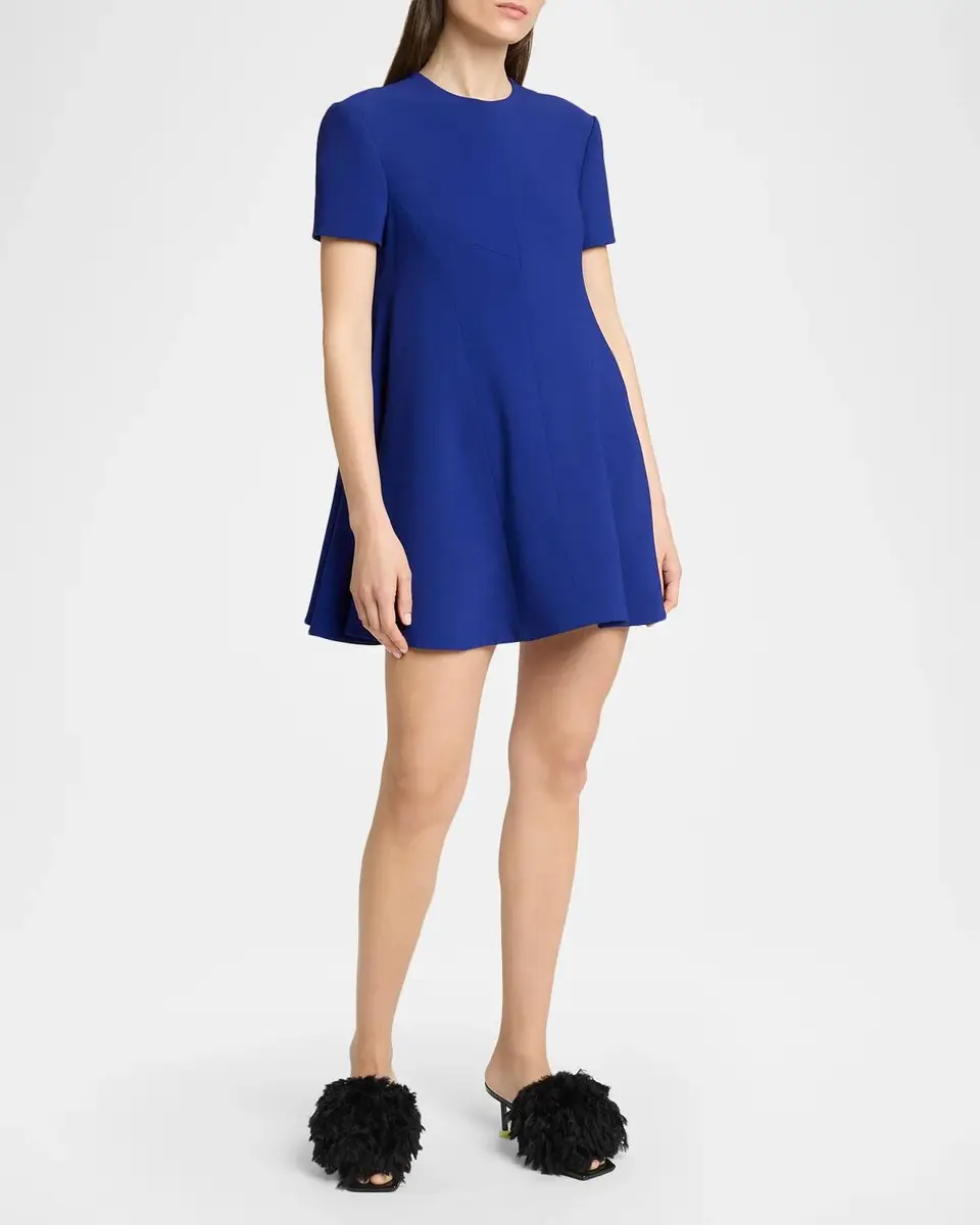 Givenchy Short-Sleeve Mini Swing Dress | Thumbnail 4 Givenchy Short-Sleeve Mini Swing Dress | Thumbnail 4