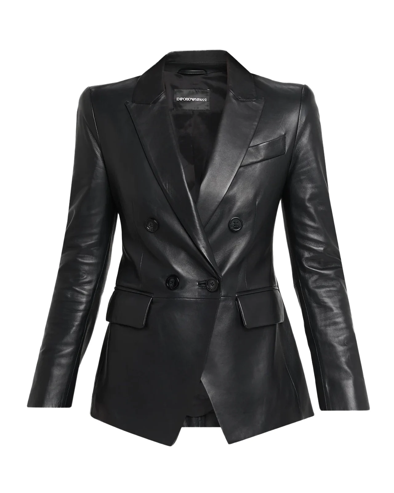 Double-Breasted Leather Jacket Double-Breasted Leather Jacket