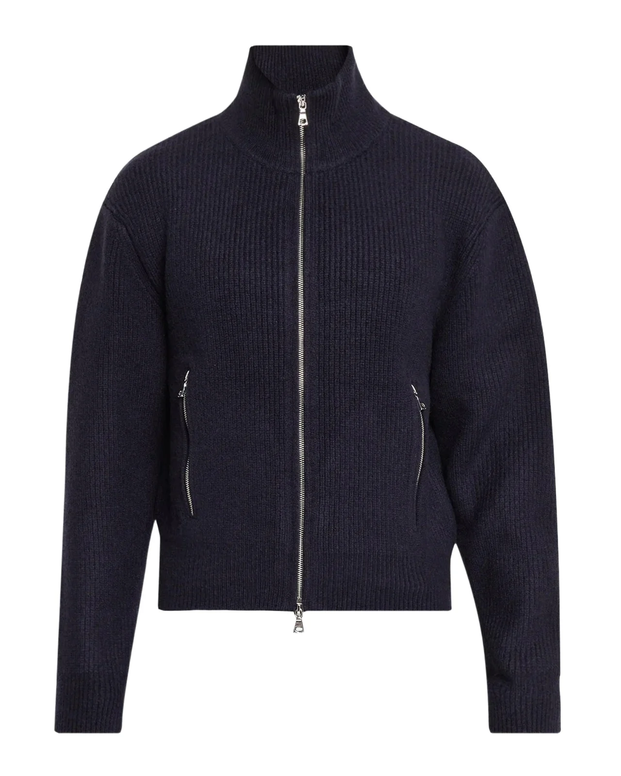 Men's Wool Funnel Neck Full-Zip Sweater Men's Wool Funnel Neck Full-Zip Sweater