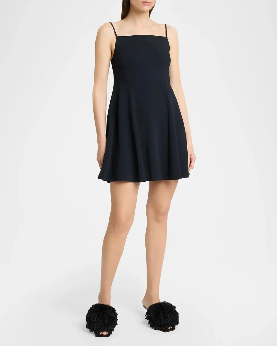 Givenchy Sliced Neck Sleeveless Mini Swing Dress | Thumbnail 2 Givenchy Sliced Neck Sleeveless Mini Swing Dress | Thumbnail 2