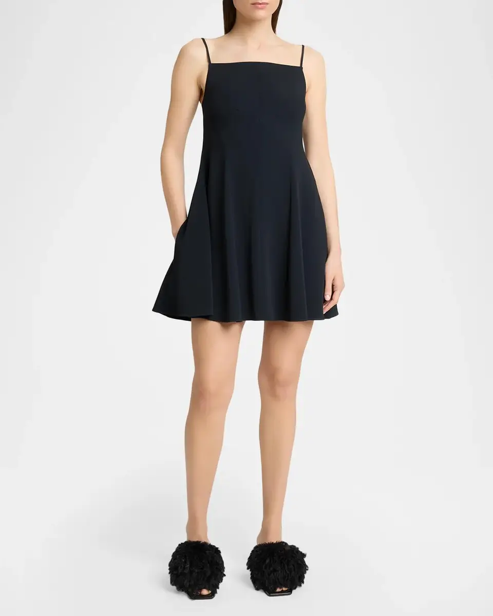 Givenchy Sliced Neck Sleeveless Mini Swing Dress | Thumbnail 4 Givenchy Sliced Neck Sleeveless Mini Swing Dress | Thumbnail 4