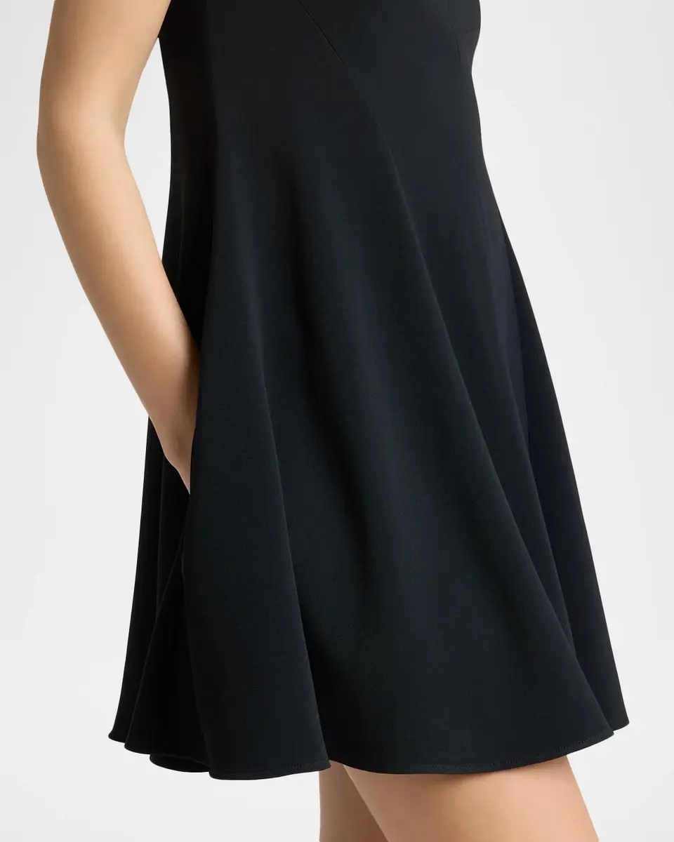 Givenchy Sliced Neck Sleeveless Mini Swing Dress | Thumbnail 5 Givenchy Sliced Neck Sleeveless Mini Swing Dress | Thumbnail 5