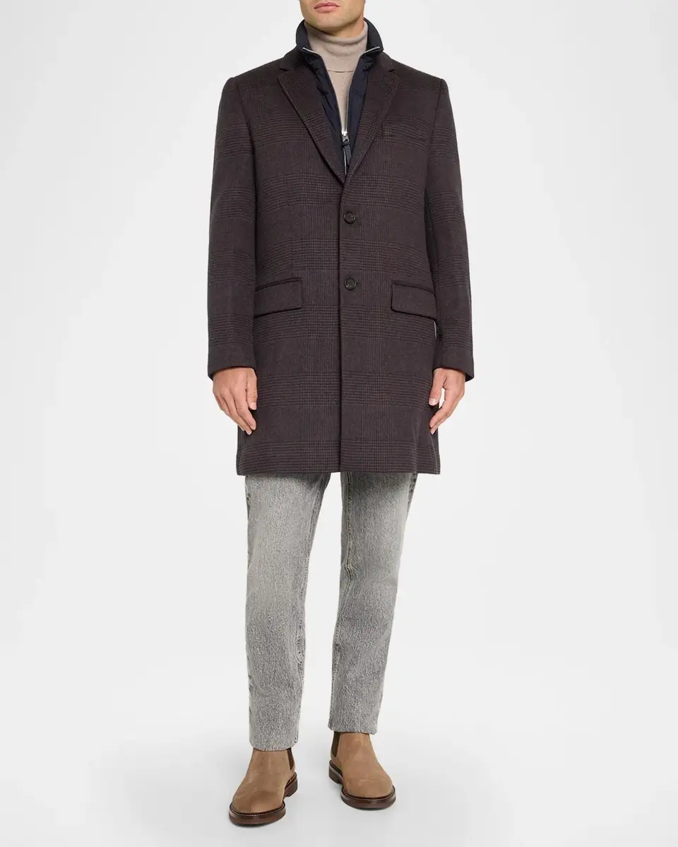 Mackage Men's Emmanuel Double-Face Wool Check Shirt Jacket | Thumbnail 2