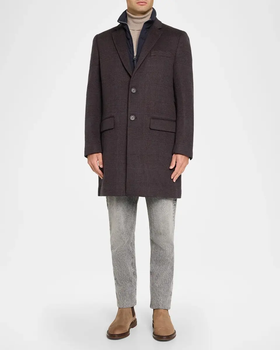 Mackage Men's Emmanuel Double-Face Wool Check Shirt Jacket | Thumbnail 4