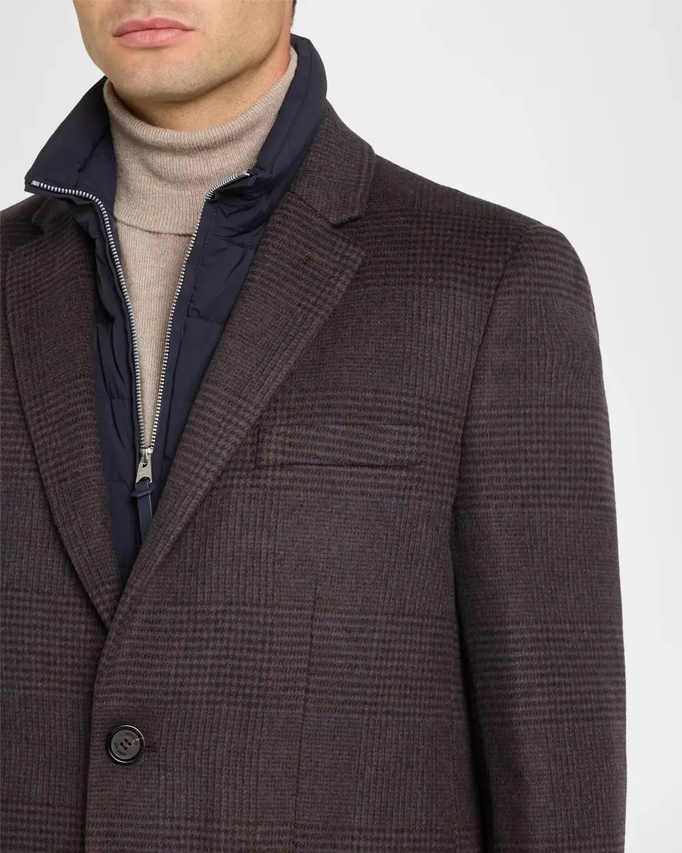 Mackage Men's Emmanuel Double-Face Wool Check Shirt Jacket | Thumbnail 5