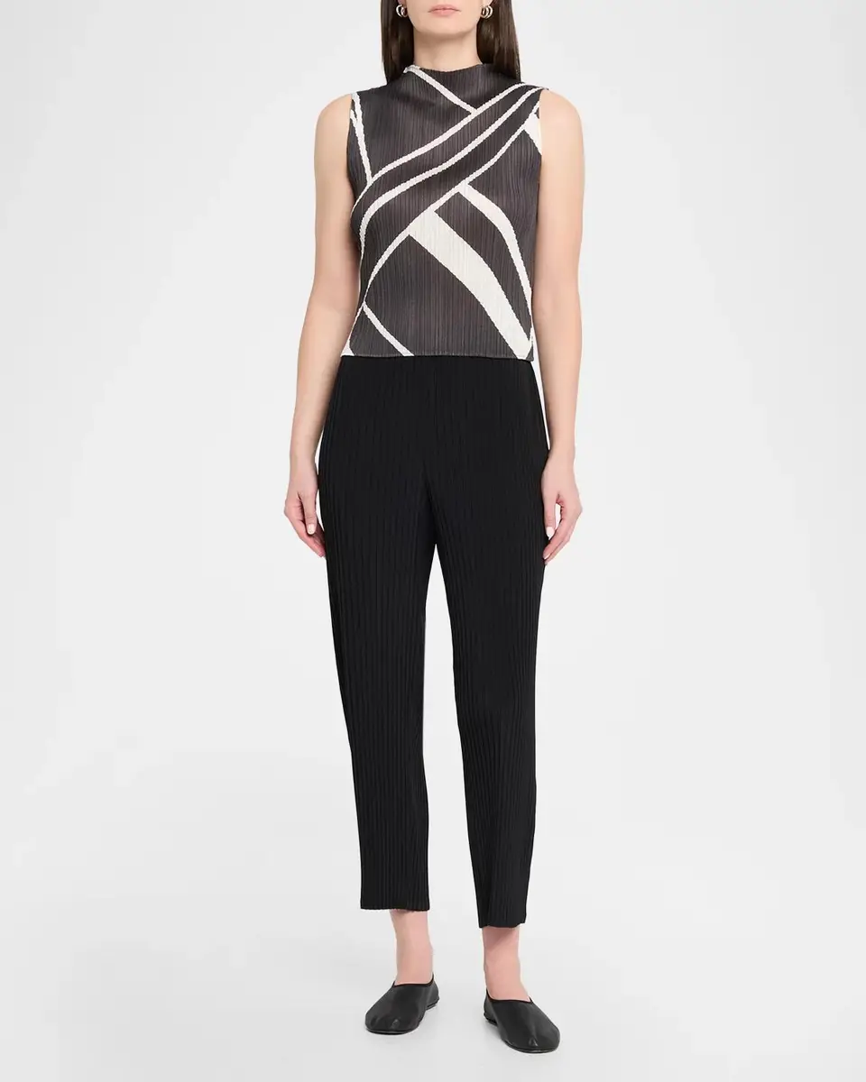 Issey Miyake Fold Plisse Line Print Tank Top | Thumbnail 2