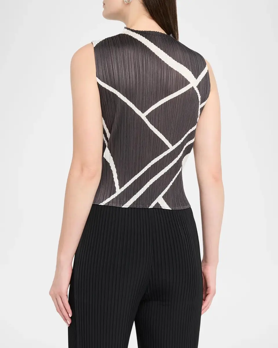 Issey Miyake Fold Plisse Line Print Tank Top | Thumbnail 3