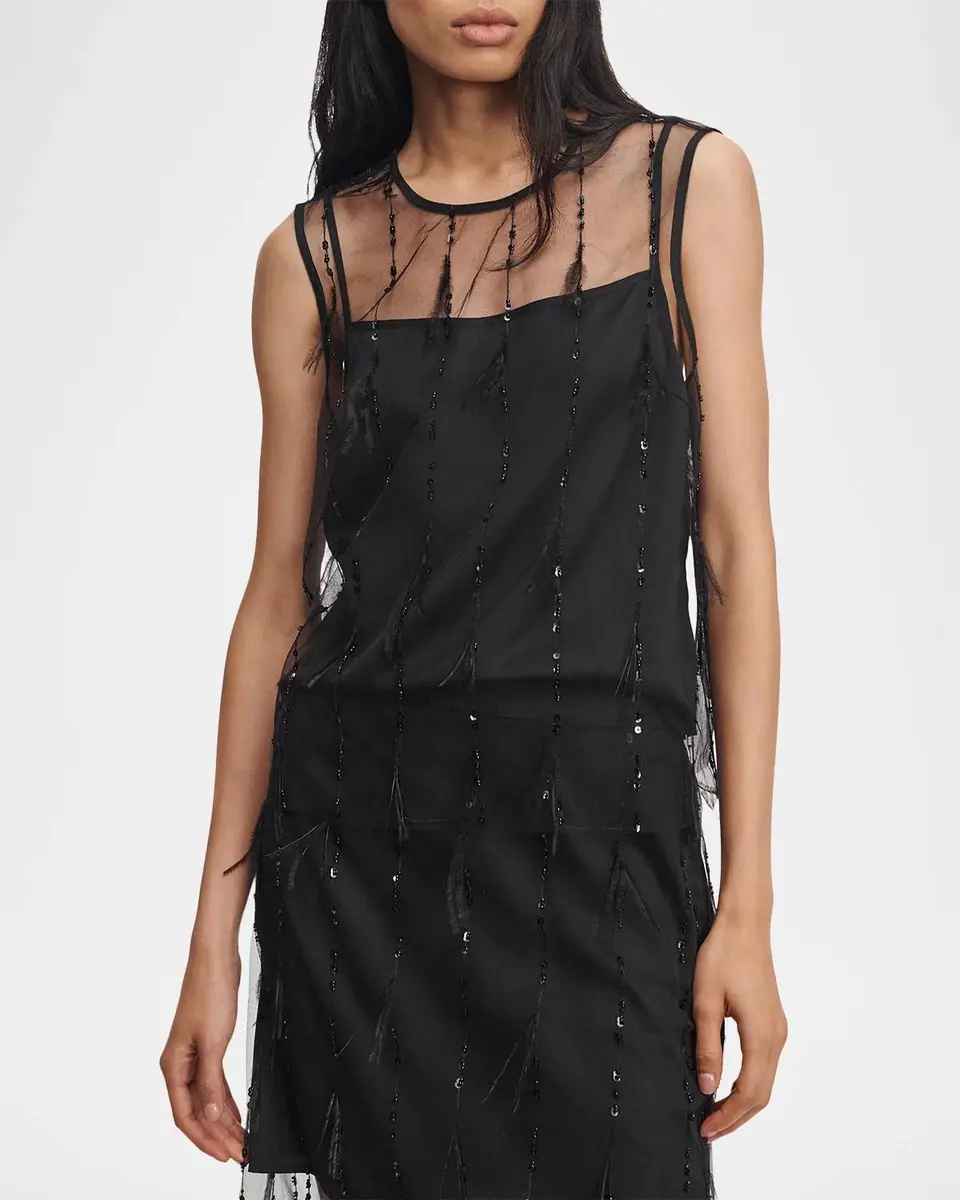 rag & bone Geena Sheer Embellished Tank | Thumbnail 4